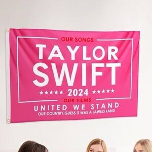 Pink Taylor Swift 2024 Party Banner